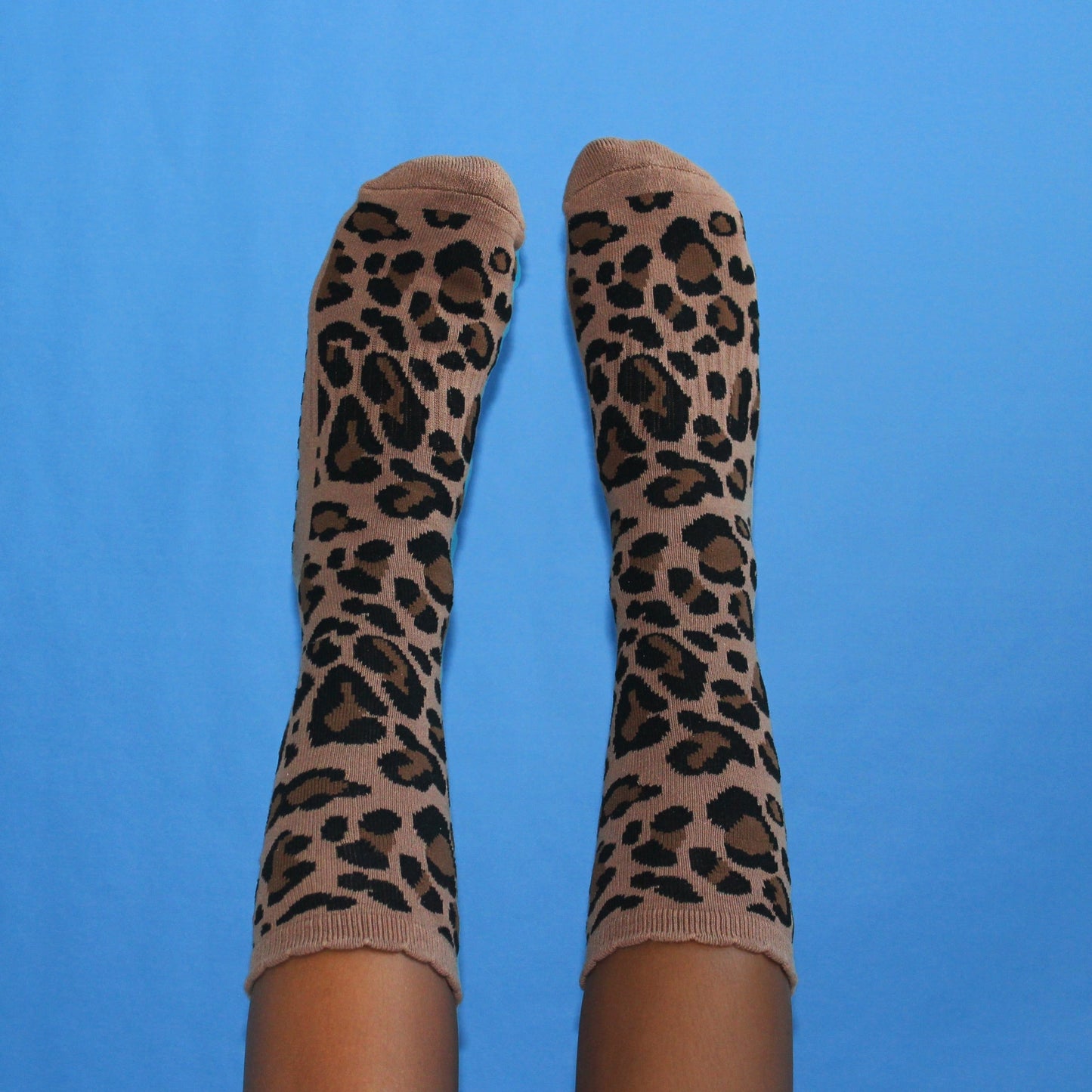 The Cheetah Black Grippy Pilates Socks